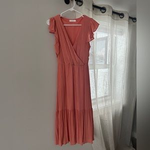 Lush Peach Dress